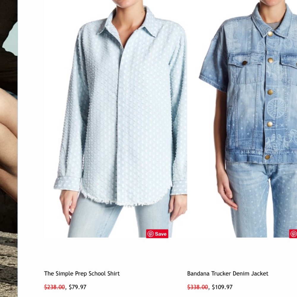Current Elliott Jean Button Down Shirt - image 2